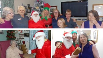 Santa Claus makes a special visit to Salford care home